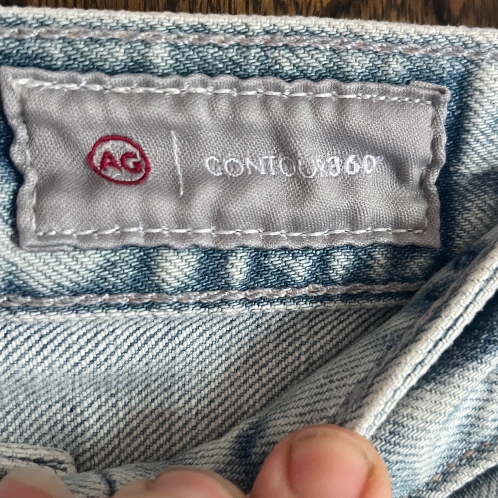 AG by Adriano Goldschmeid denim Jeans Kinsley high rise pop crop size 30 R - Picture 3 of 12